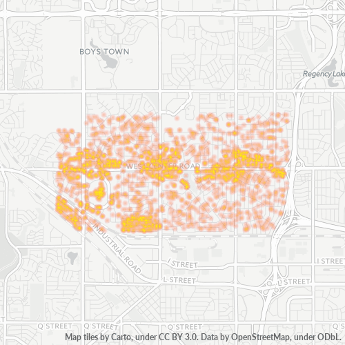 68144 Business Density Heatmap