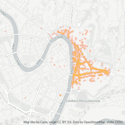 Mappa di calore per cap 37129
