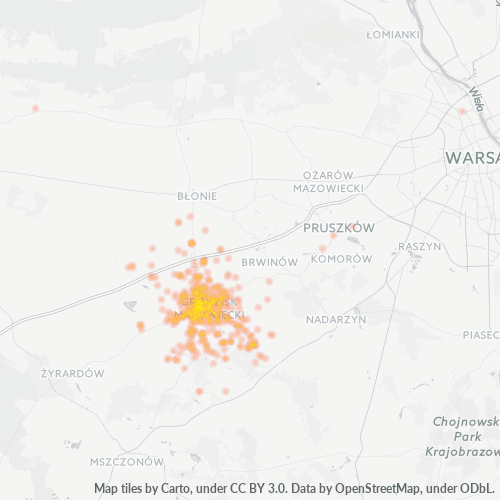 05-825 Mapa intensywności działalności gospodarczej