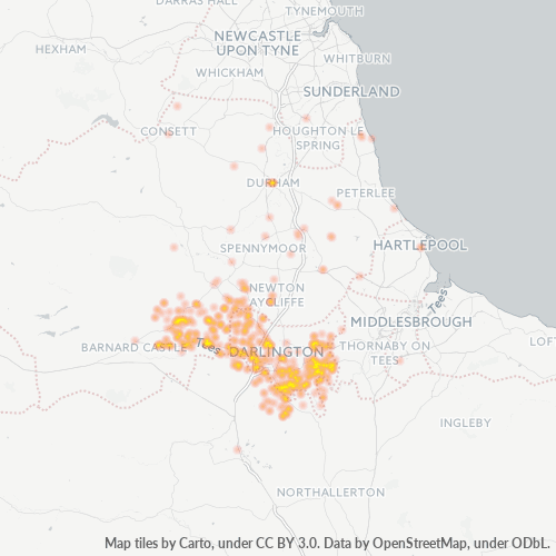 DL2 Business Density Heatmap