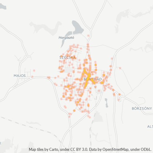 7150 Vállalati sűrűségi térkép