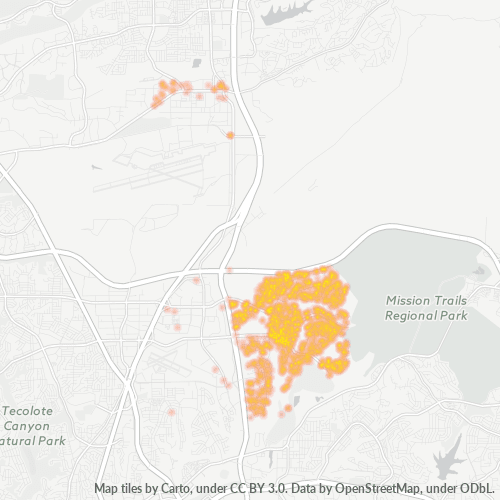 92124 Business Density Heatmap