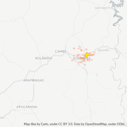 86030-000 Heatmap de Densidade da Empresa