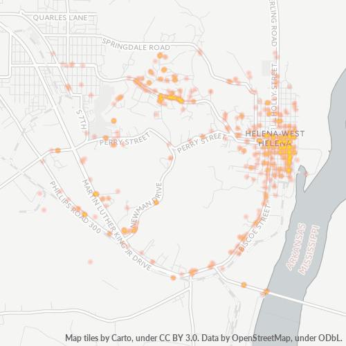 72342 Business Density Heatmap