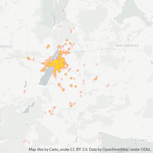 64-200 Mapa intensywności działalności gospodarczej