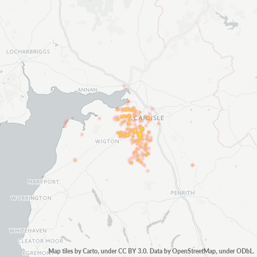 CA5 Business Density Heatmap
