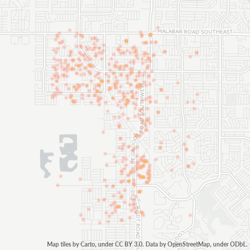32908 Business Density Heatmap