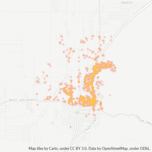 84721 Business Density Heatmap