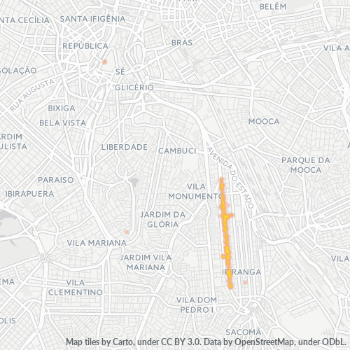 04204-000 Mapa de calor de densidad empresarial