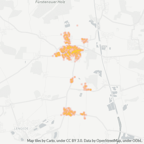 Heatmap für plz 38159