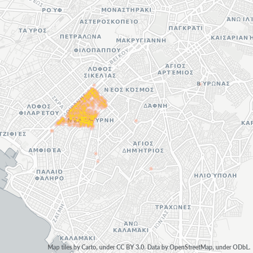 171 21 Χάρτης θερμότητας πυκνότητας επιχείρησης