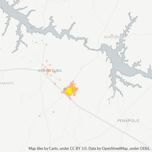 16200-000 Mapa de calor de densidad empresarial