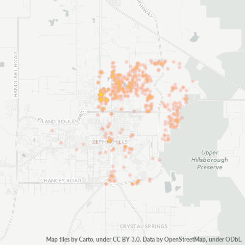 33540 Business Density Heatmap
