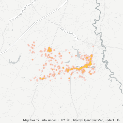 29697 Business Density Heatmap