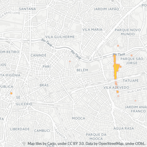 03081-000 Mapa de calor de densidad empresarial