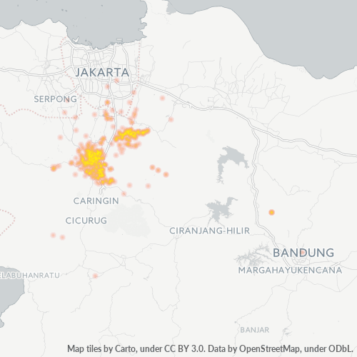 16710 Peta Panas Densitas Bisnis