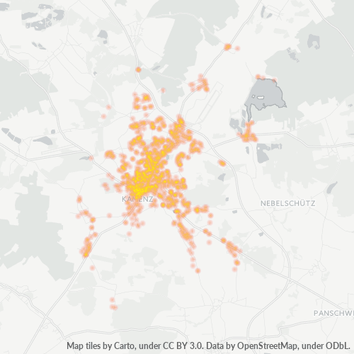 Heatmap für plz 01917