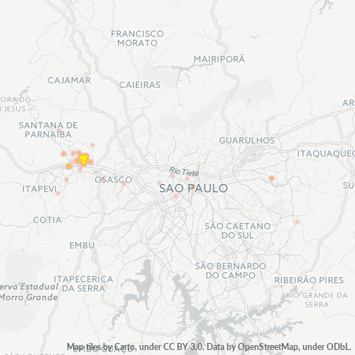 06454-000 Heatmap de Densidade da Empresa