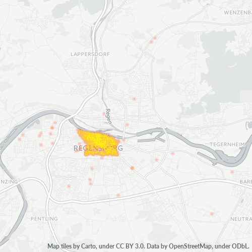 Heatmap für plz 93047