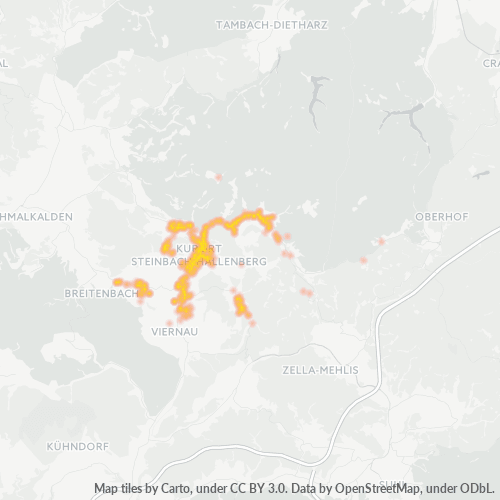 Heatmap für plz 98587