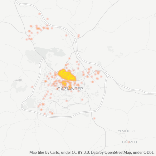 27500 Şirket Yoğunluğu Isı Haritası