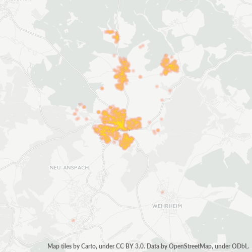 Heatmap für plz 61250