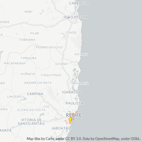 51170-000 Mapa de calor de densidad empresarial