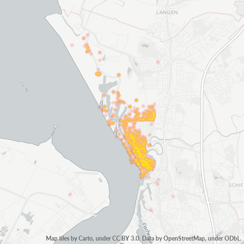 Heatmap für plz 27568
