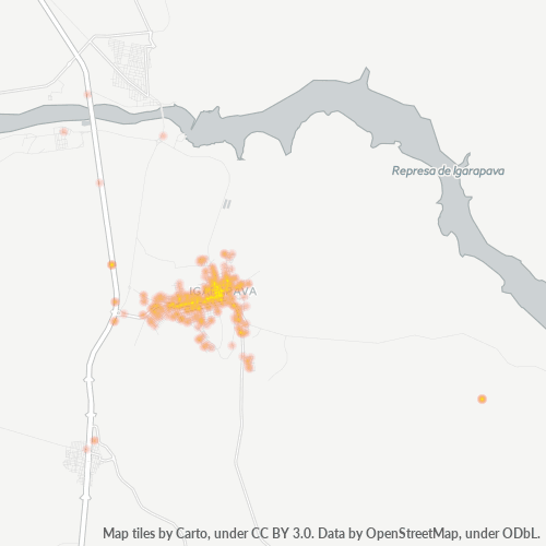 14540-000 Mapa de calor de densidad empresarial