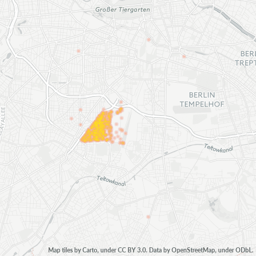 12157 Standortdichte-Heatmap