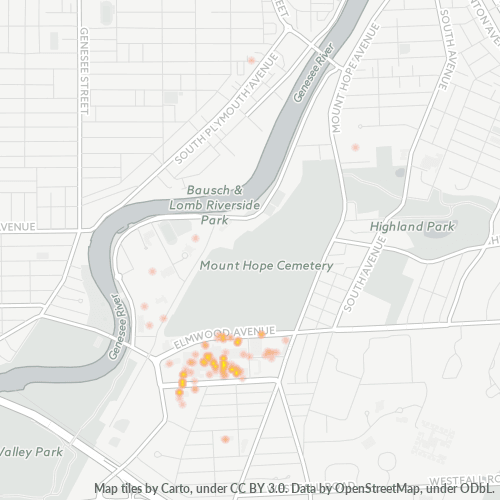 14642 Business Density Heatmap