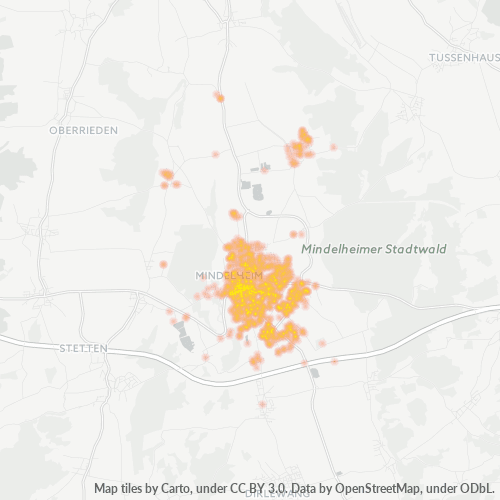 Heatmap für plz 87719