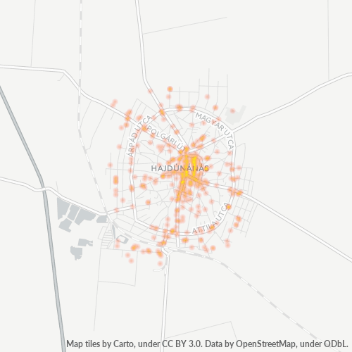 4080 Vállalati sűrűségi térkép