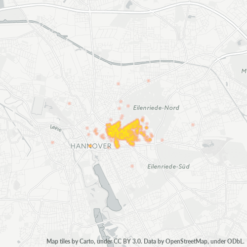 Heatmap für plz 30175