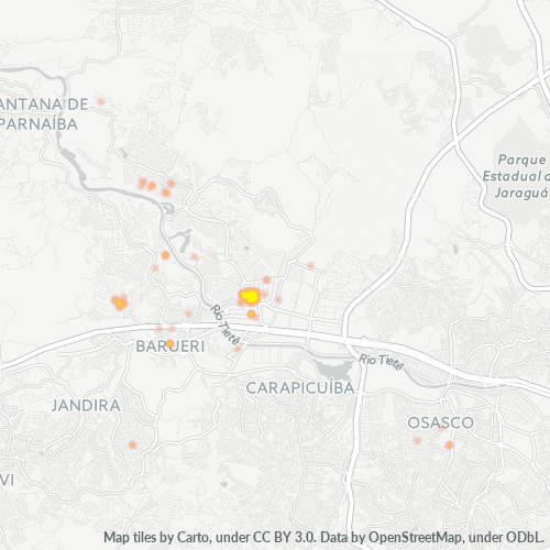 06453-000 Mapa de calor de densidad empresarial