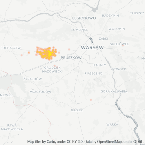 05-870 Mapa intensywności działalności gospodarczej