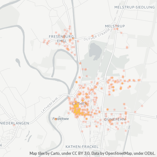 Heatmap für plz 49762