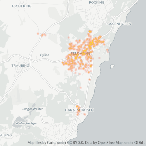 Heatmap für plz 82340