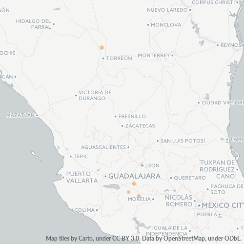 60000 Mapa de calor de densidad empresarial