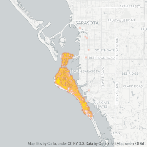 34242 Business Density Heatmap