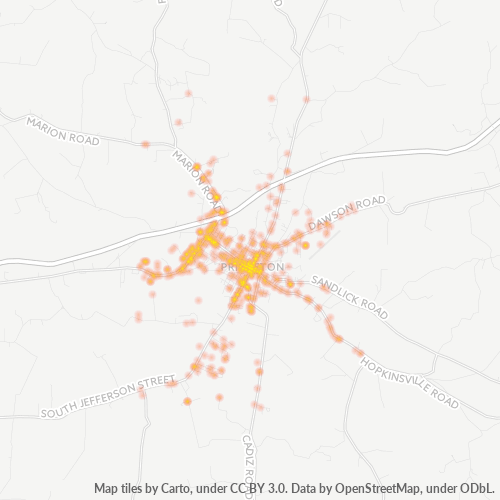 42445 Business Density Heatmap