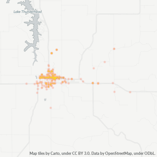 63565 Business Density Heatmap