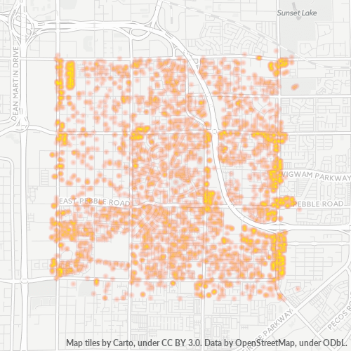 89123 Business Density Heatmap