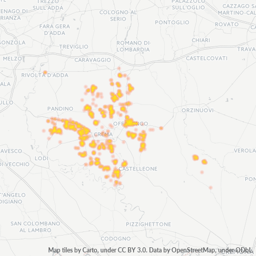 Mappa di calore per cap 26010
