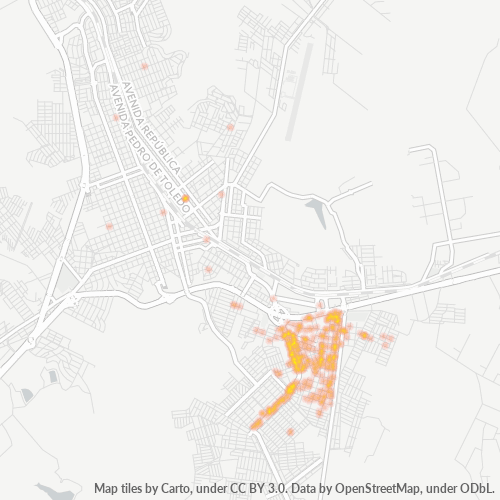 17520-000 Mapa de calor de densidad empresarial