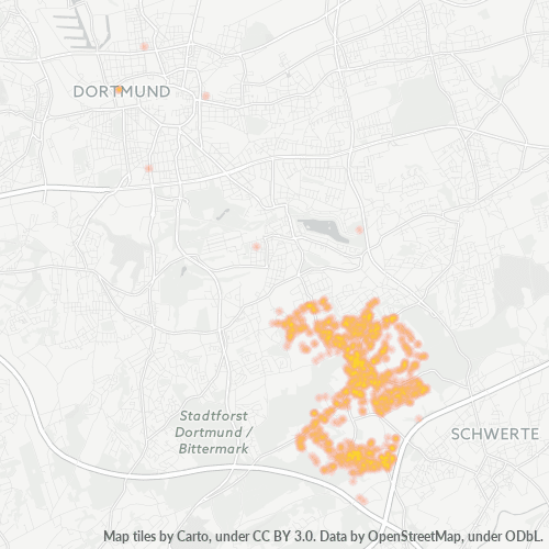 Heatmap für plz 44267
