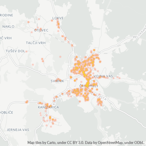 8340 Zemljevid gostote poslovanja
