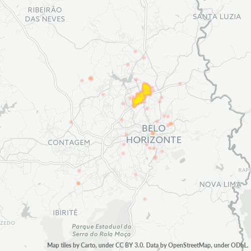 31255-000 Mapa de calor de densidad empresarial