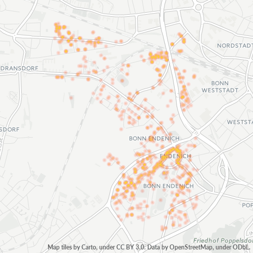 53121 Standortdichte-Heatmap