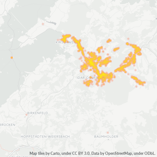 Heatmap für plz 55743